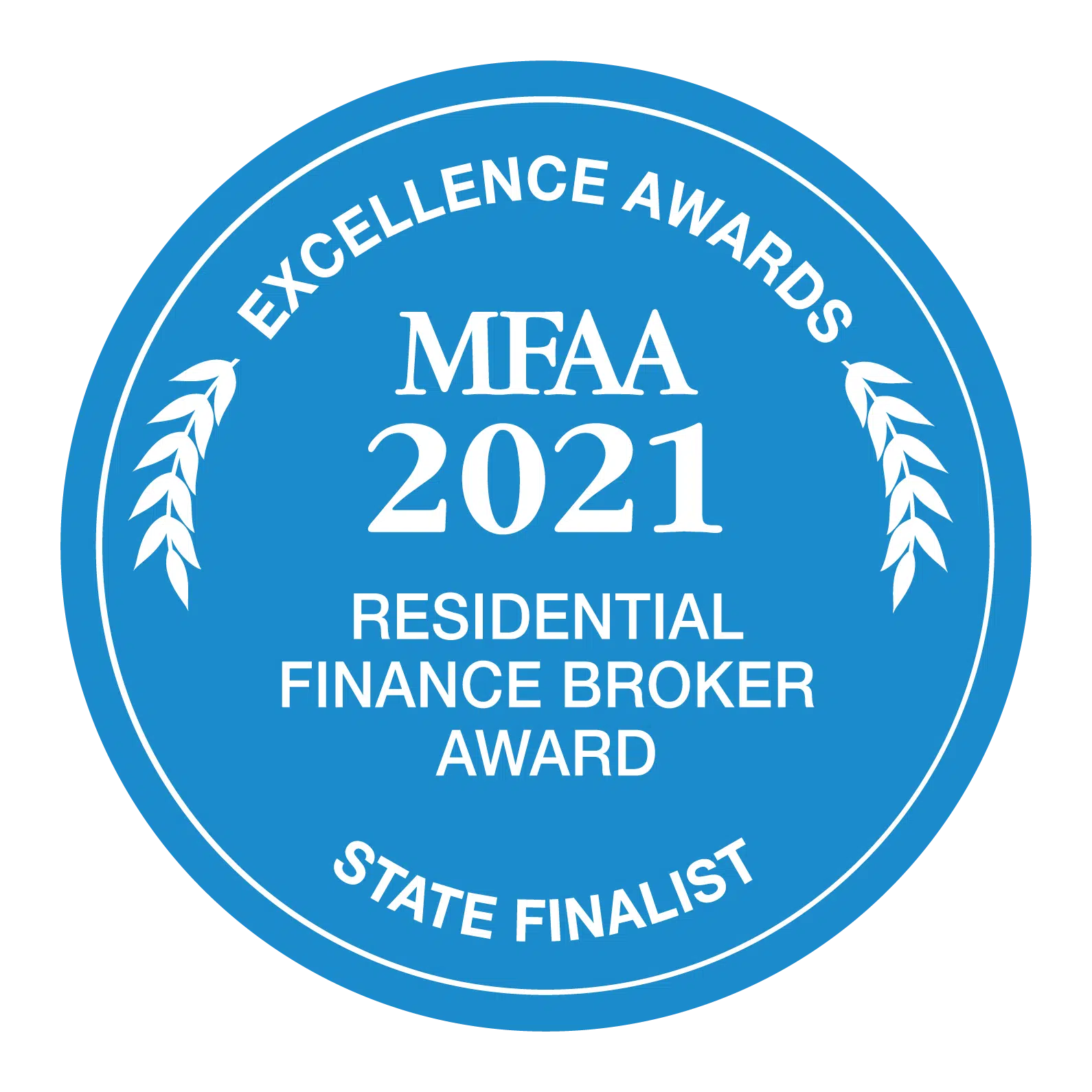 MFAA 2021 Residential Finance Broker Award State Finalist
