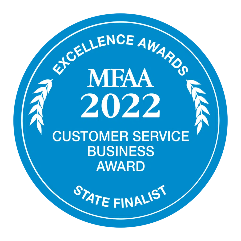 MFAA 2022 Customer service Business Award