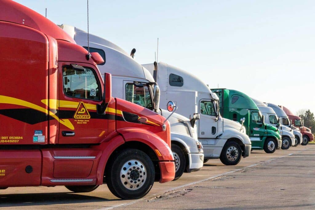 fleet of trucks