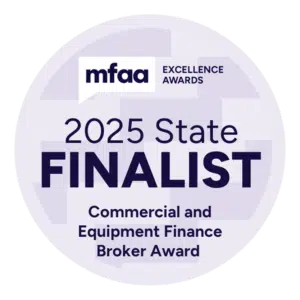 MFAA Excellence Award - 2025 State Finalist Commercial and Equipment Finance Broker Award